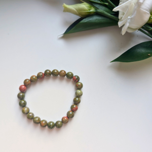 Bracelet Boules 8mm – Unakite