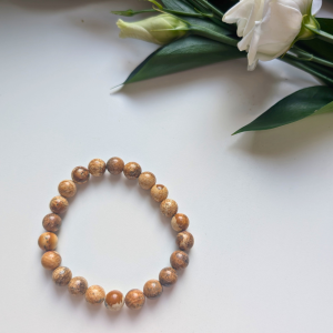 Bracelet Boules 8mm – Jaspe Paysage