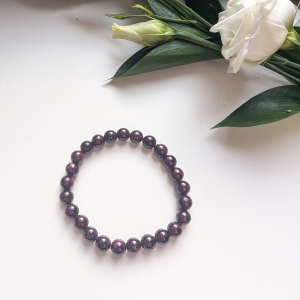 Bracelet Boules 8mm – Grenat Almandin